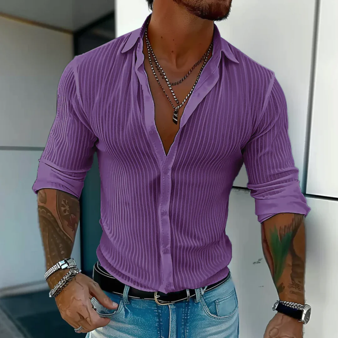 Enrico | Herren Hemd Mit Struktur Modern