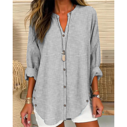 Erika | Damen Gestreifte Bluse Für Sommer