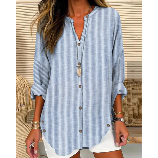 Erika | Damen Gestreifte Bluse Für Sommer