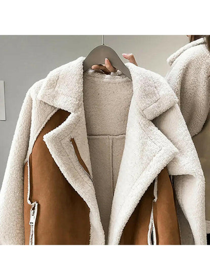 Erin ™ | Stylish Faux Shearling Zip-Up Jacket