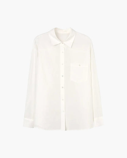 Linnen Blouse | Losse Pasvorm | Lange Mouwen