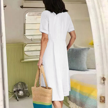 Sophie – Robe midi fluide coupe ample femme