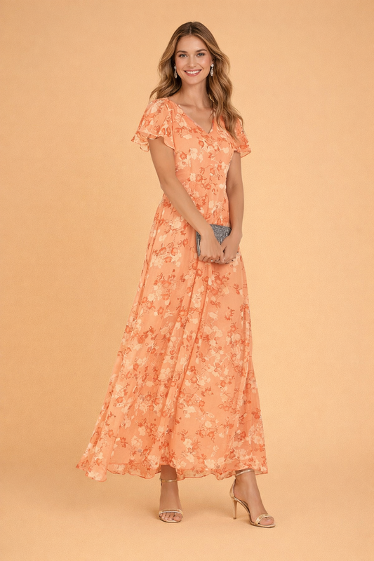 Lilia | Elegancka sukienka midi w kwiaty