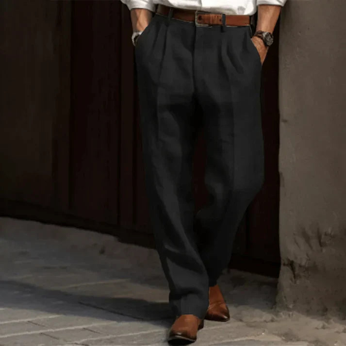 Klassische Herrenhose | Weites Bein