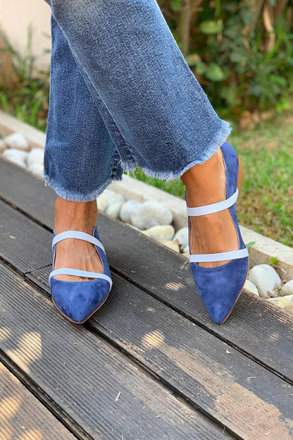 Purple Strap Flats | Flats