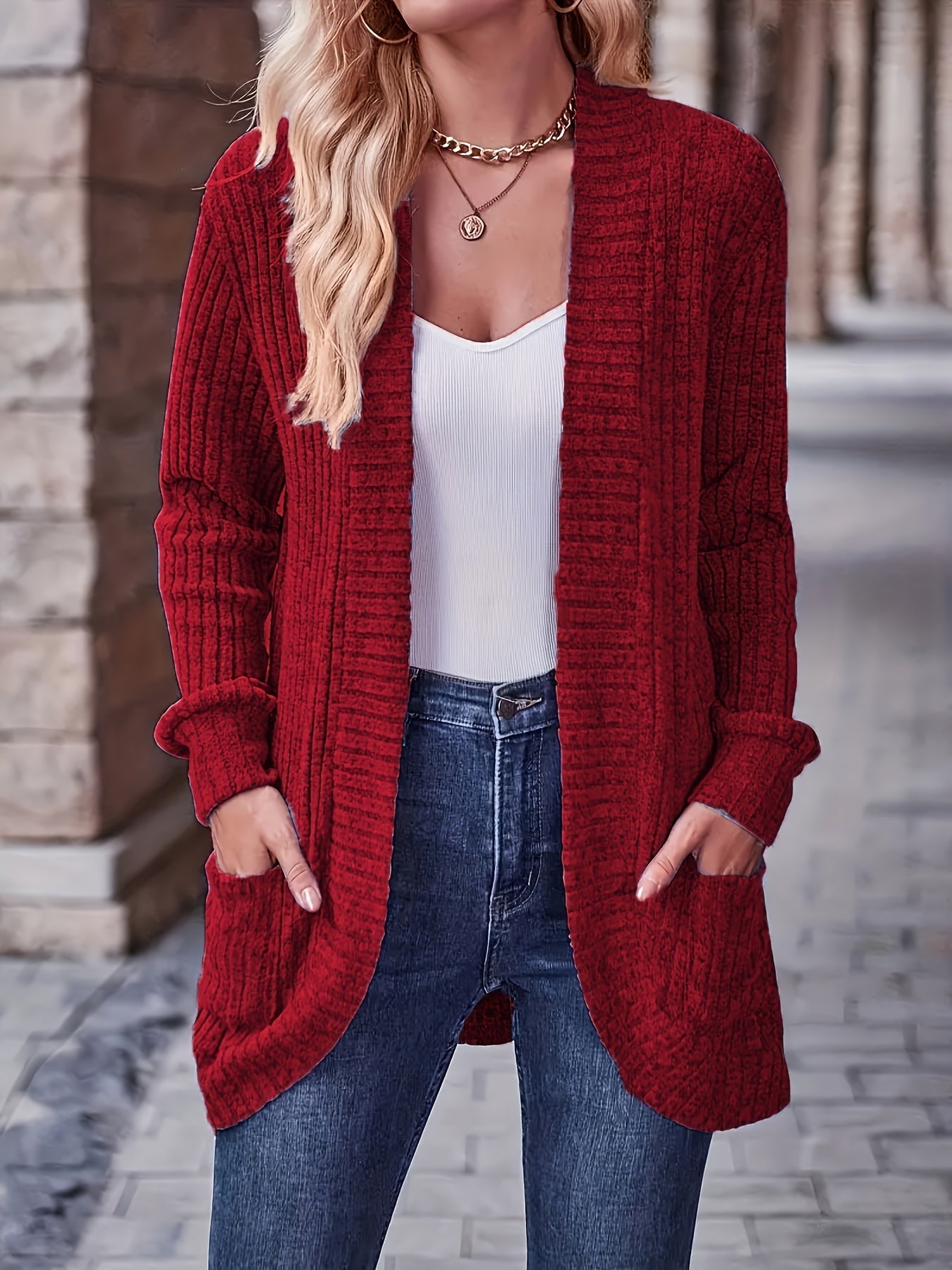 Veloura Edge™ Ribbed Pocket Top