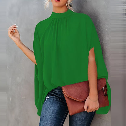 Malina | Damska Elegancka Bluzka z Artystycznym Wzorem Casual