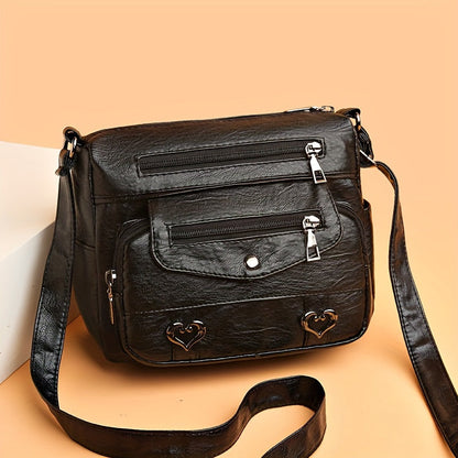 Scout - Multi-Pocket Leather Crossbody Bag