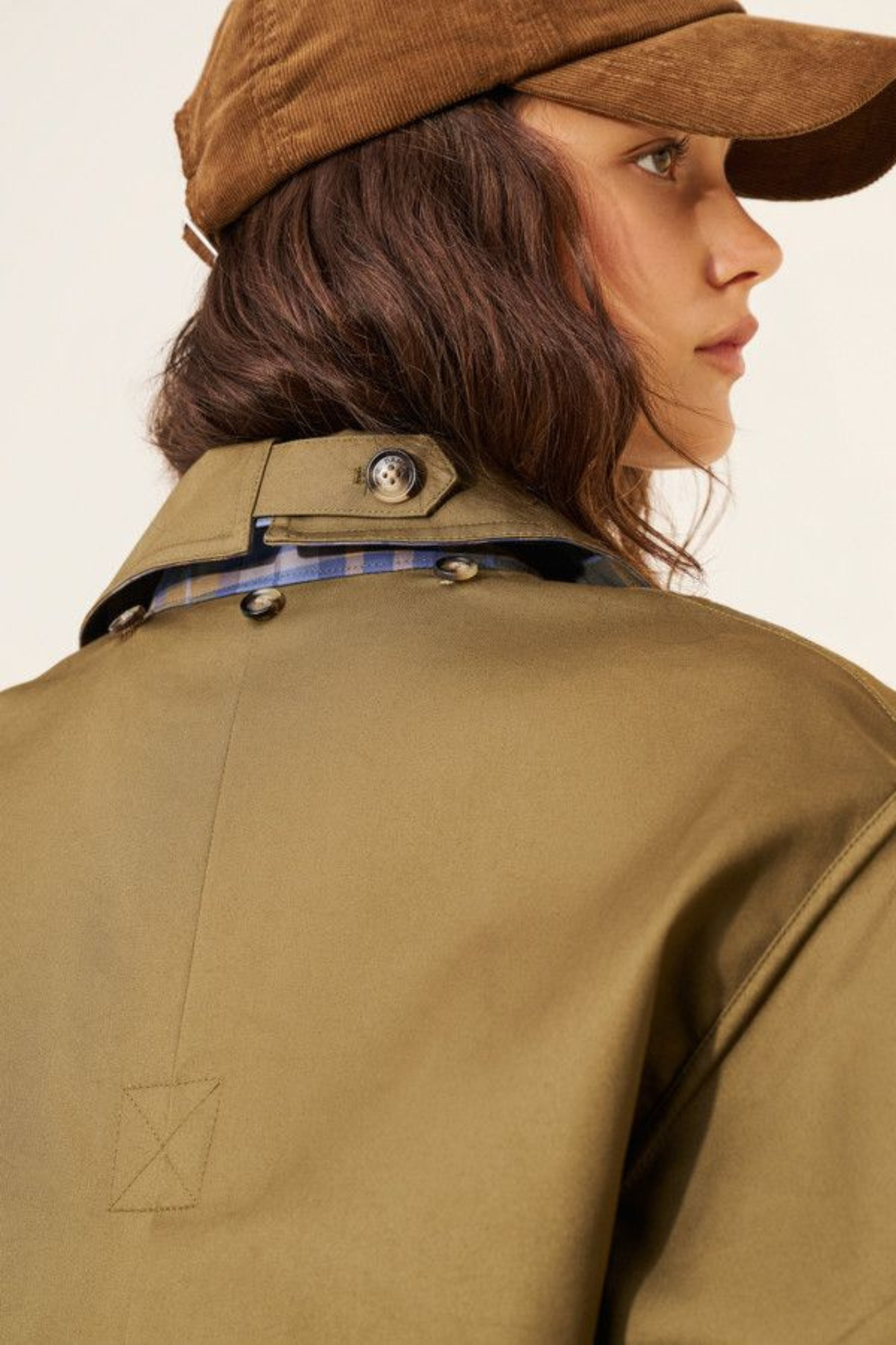 Wendbarer Crop-Trenchcoat – Schicker Lagenlook