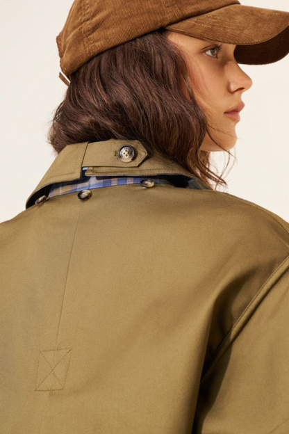 Wendbarer Crop-Trenchcoat – Schicker Lagenlook