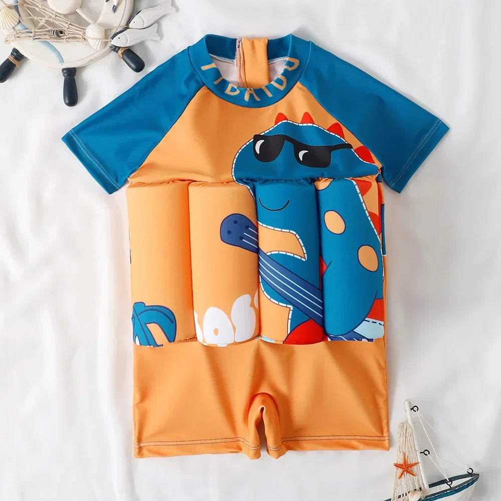 Kinder Schwimmweste UV Schutz | Schwimmanzug mit Auftrieb