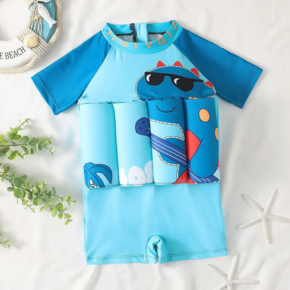 Kinder Schwimmweste UV Schutz | Schwimmanzug mit Auftrieb