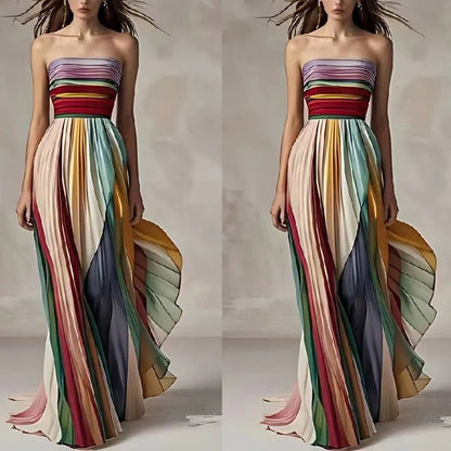 Isabella – Robe bustier élégante avec une élégance fluide et une coupe décontractée