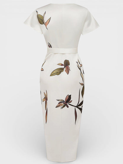 Elena™ | Vestido cruzado floral elegante