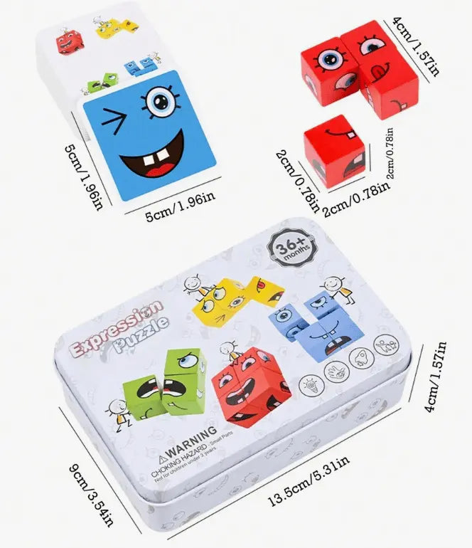 3D Facial Puzzle – Engaging & Educational Toy