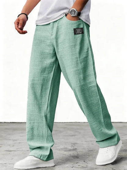 Lushan - Weite Leinen Hose