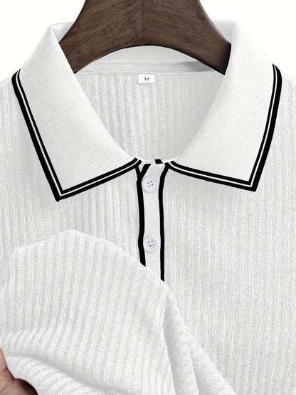 Herre polo-shirt med korte ærmer – Komfortabel og stilfuld til sommeren