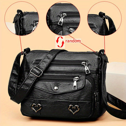 Scout - Multi-Pocket Leather Crossbody Bag