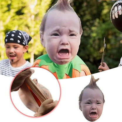 SchreiAlarm Baby-Maske — Verwandle jede Party in dein persönliches Horror-Highlight!
