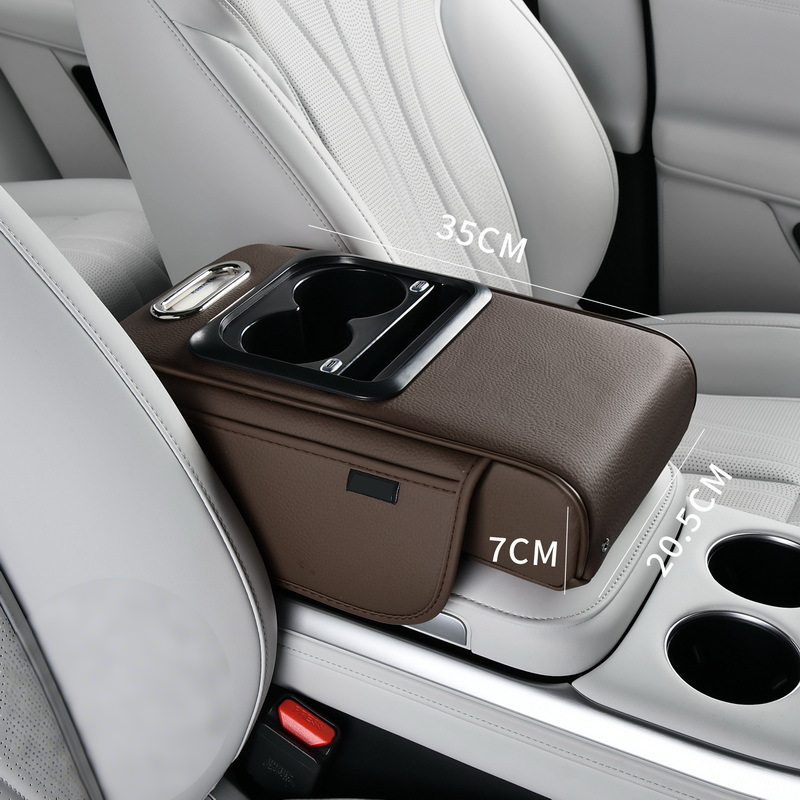 Auto-Mittelarmlehne mit USB-Ladefunktion – Getränkehalter & Stauraum