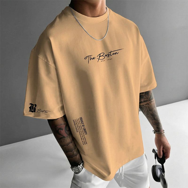 👕🏙️ 50% RABATT JETZT! Herren Urban Style Loose Fit T-Shirt – Premium Baumwollmix, Lässiger Oversize-Schnitt & Grafikdruck ✨