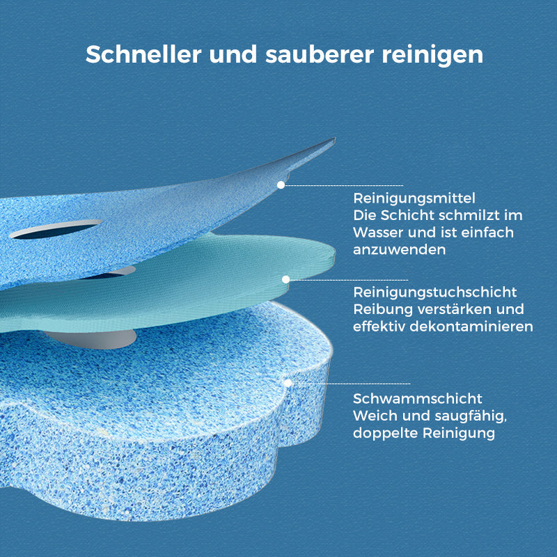 PureScrub – Hygienische, berührungsfreie Toilettenreinigung mit frischen Schwammköpfen