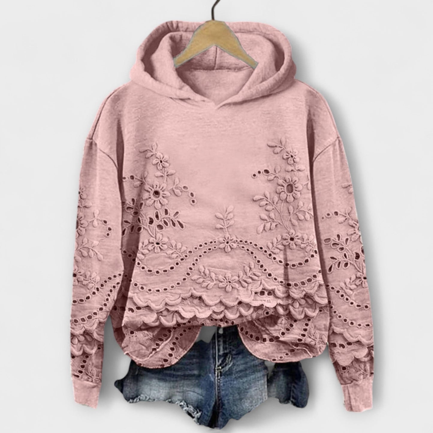 Grace – Vintage Hoodie s cvjetnim uzorkom