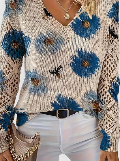 Marisavina - Pull Bloem Vintage Elegant