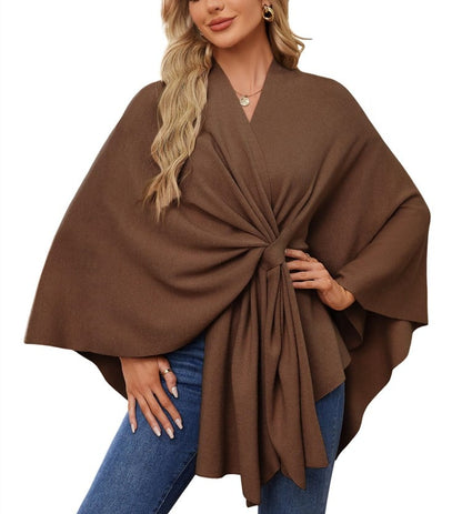 50% OFF | Soft, elegant shawl poncho for cozy, chic layering