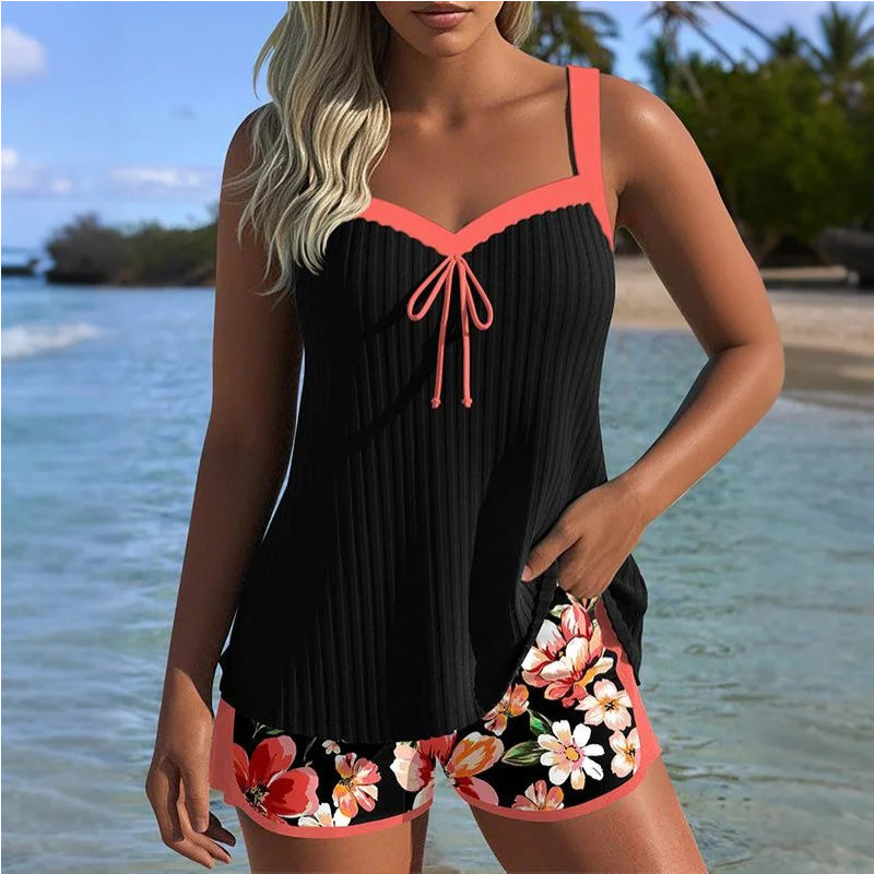 Nayi | Bedruckter Badeanzug mit Top und Shorts