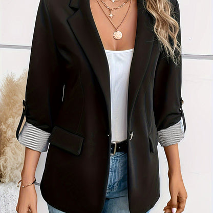 Chief - Roll-Sleeve Open Blazer