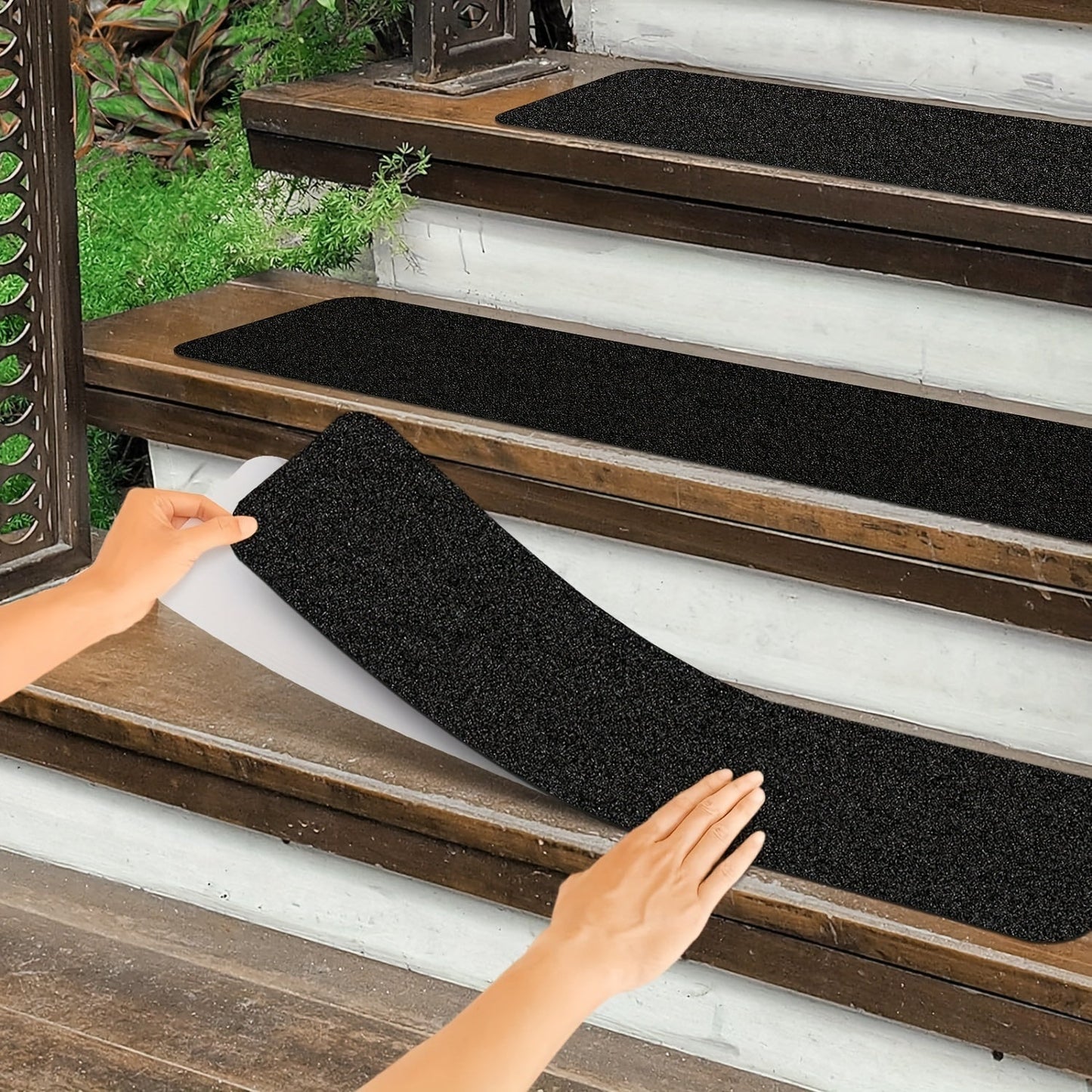 Norvo | 10-Pack Antislip Trapstrips – 80-Grip Zware Rubber voor Binnen & Buiten