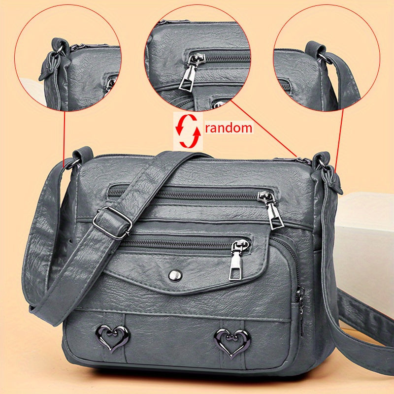 Scout - Multi-Pocket Leather Crossbody Bag