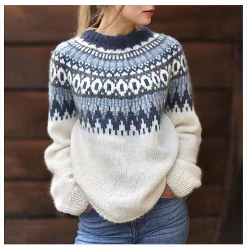 Dana | Women Winter Nordic Pattern sweater