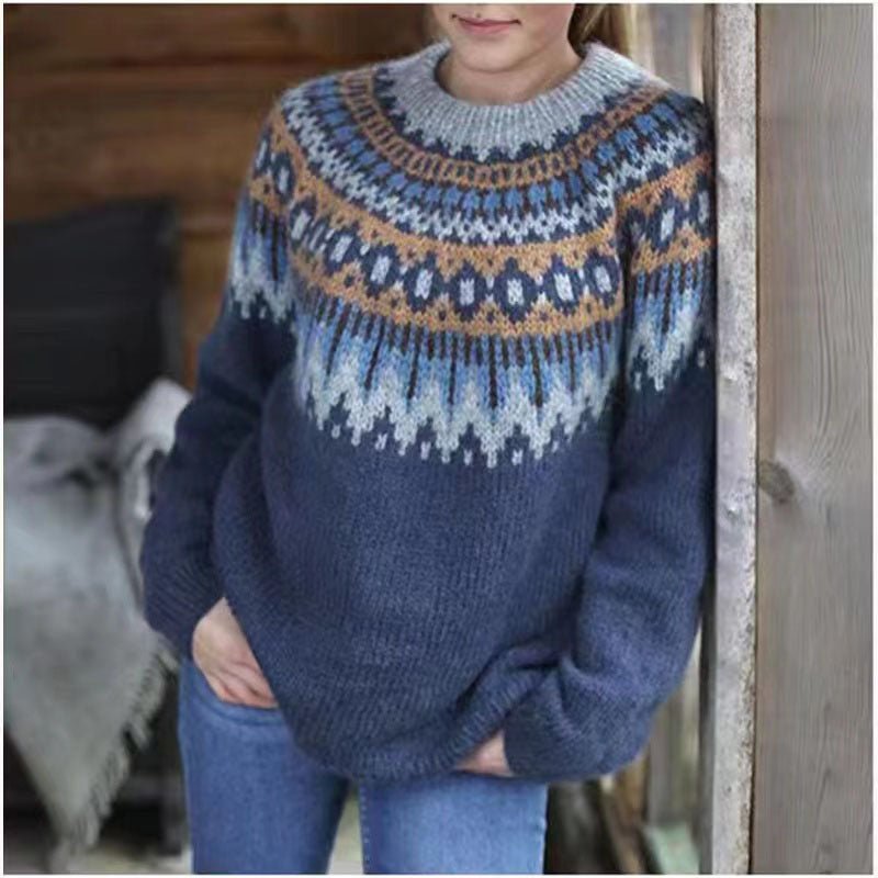 Dana | Women Winter Nordic Pattern sweater