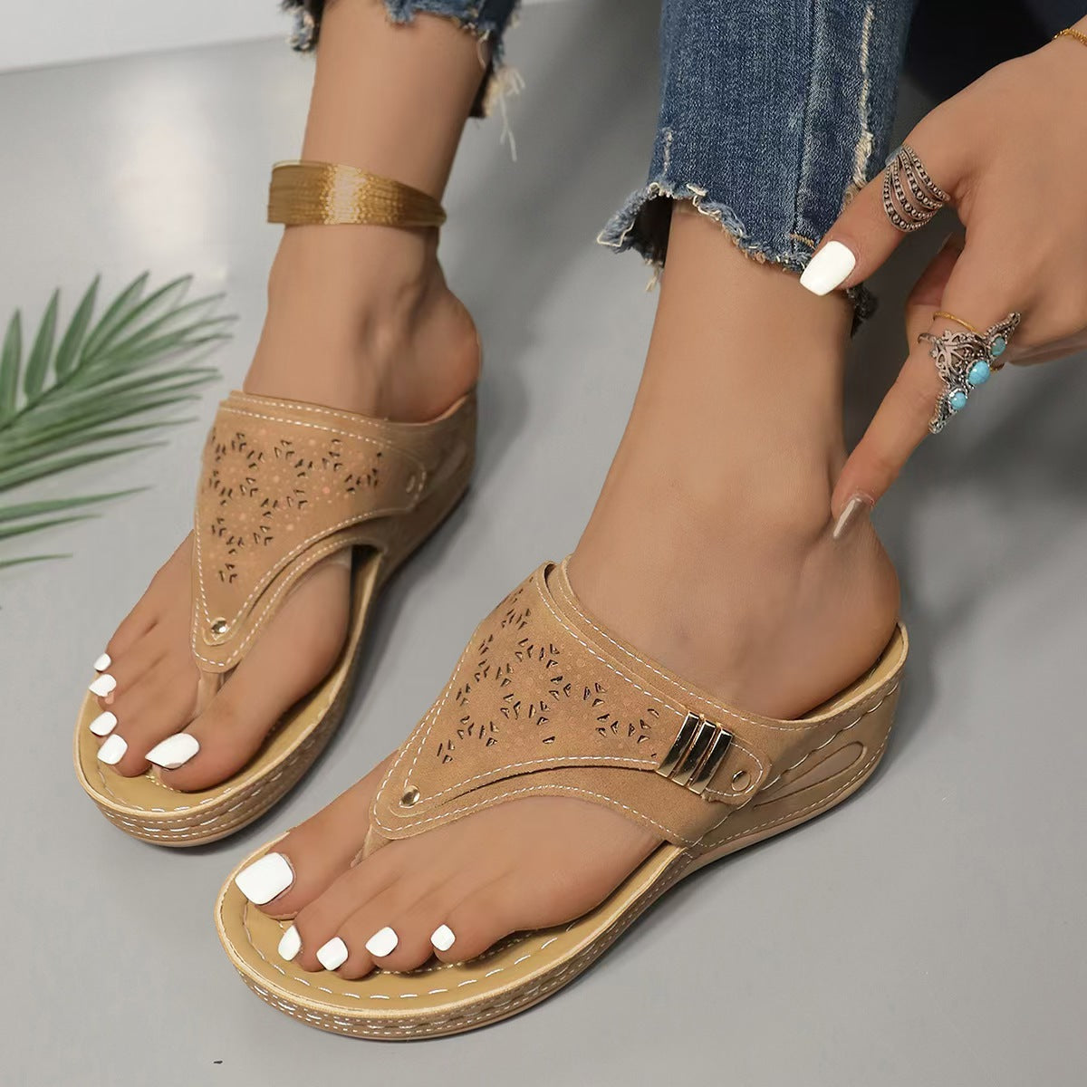 Navy™ Comfortable and Supportive Heeled Sandals