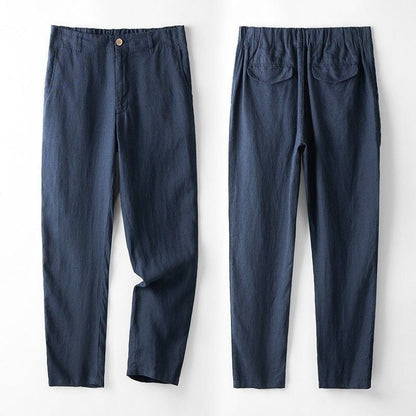 Costume décontracté en lin pour hommes