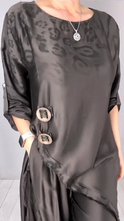 Sudha | Stilvolles Kombi-Set mit lockerem Oberteil und weiter Hose