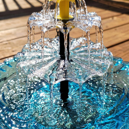 Solarbetriebene Hängende Vogeltränke mit Springbrunnen – Zweistufig Zorenza