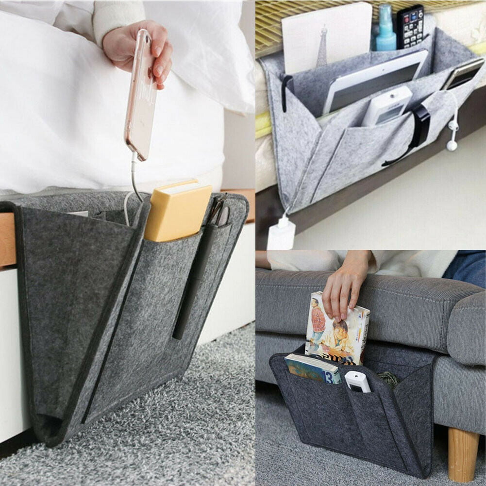 Hängende Aufbewahrungstasche aus Filz für Bett, Sofa und Schreibtisch