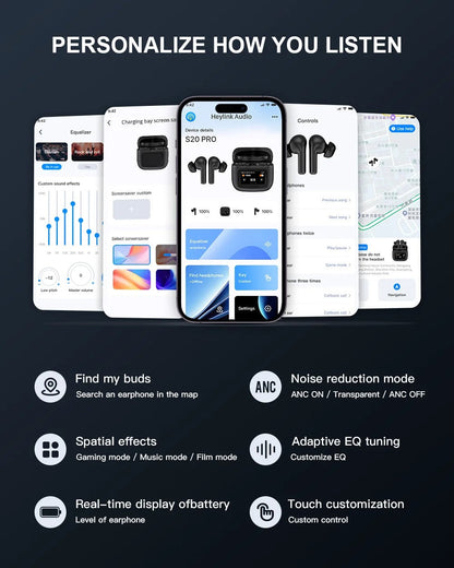 Elitsound One S20 Pro by JesseVance Audio - Touch Based Noise Cancelling  IPX5 Water Resistant TWS Earbuds