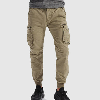 Men’s Cargo Jogger Pants with Multiple Pocket Design