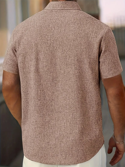 Dwight - Lightweight Linen Blend Short Sleeve Shirt