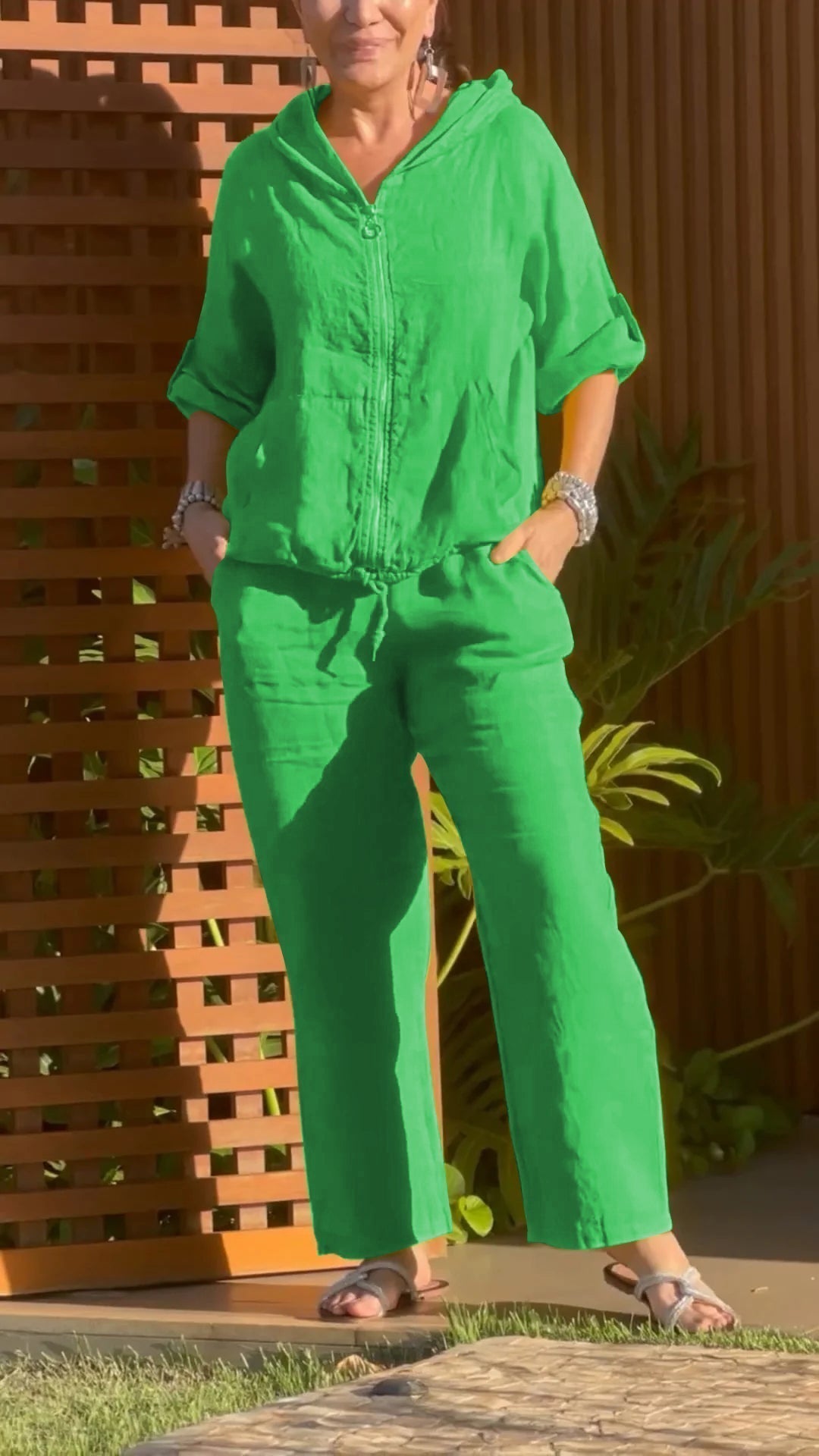 Renira – Linen Cotton Zip Set