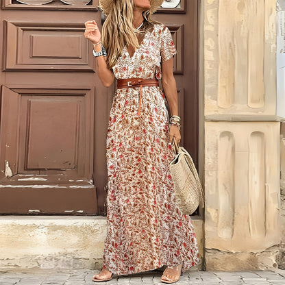 Elegant Bohemian Maxi-Kjole