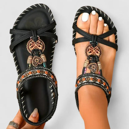 Kate | Womens Strappy Flat Open Toe Sandals