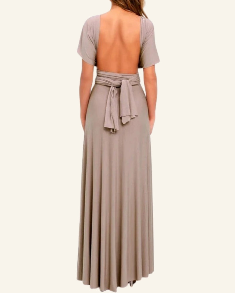 Festliches Abendkleid Damen | Maxi Rückenfrei