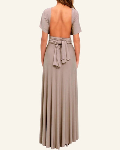 Festliches Abendkleid Damen | Maxi Rückenfrei