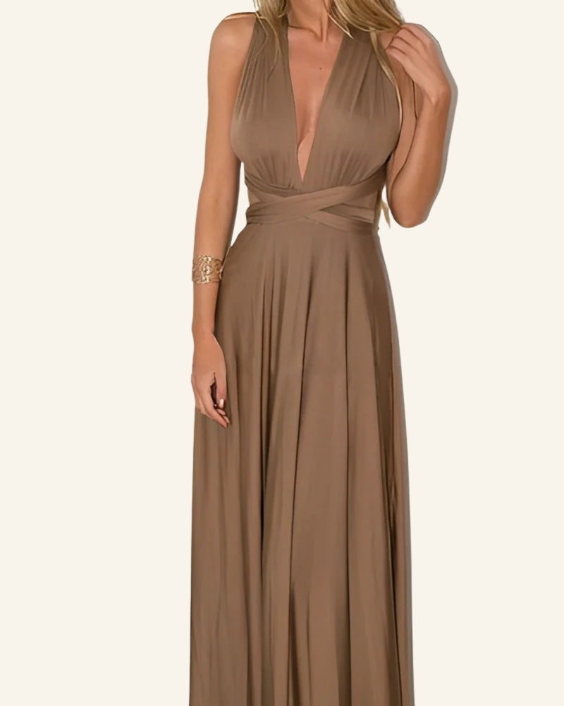 Festliches Abendkleid Damen | Maxi Rückenfrei