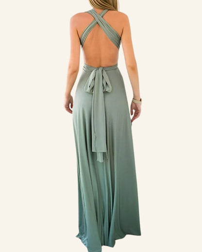 Festliches Abendkleid Damen | Maxi Rückenfrei